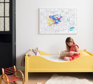 Omy Design & Play / Giant Colouring Poster / Cosmos