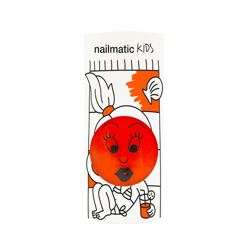 Nailmatic Kids / Water-based nail polish / Dori / Orange-red