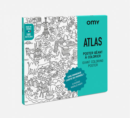 Omy Design & Play / Giant Colouring Poster / Atlas