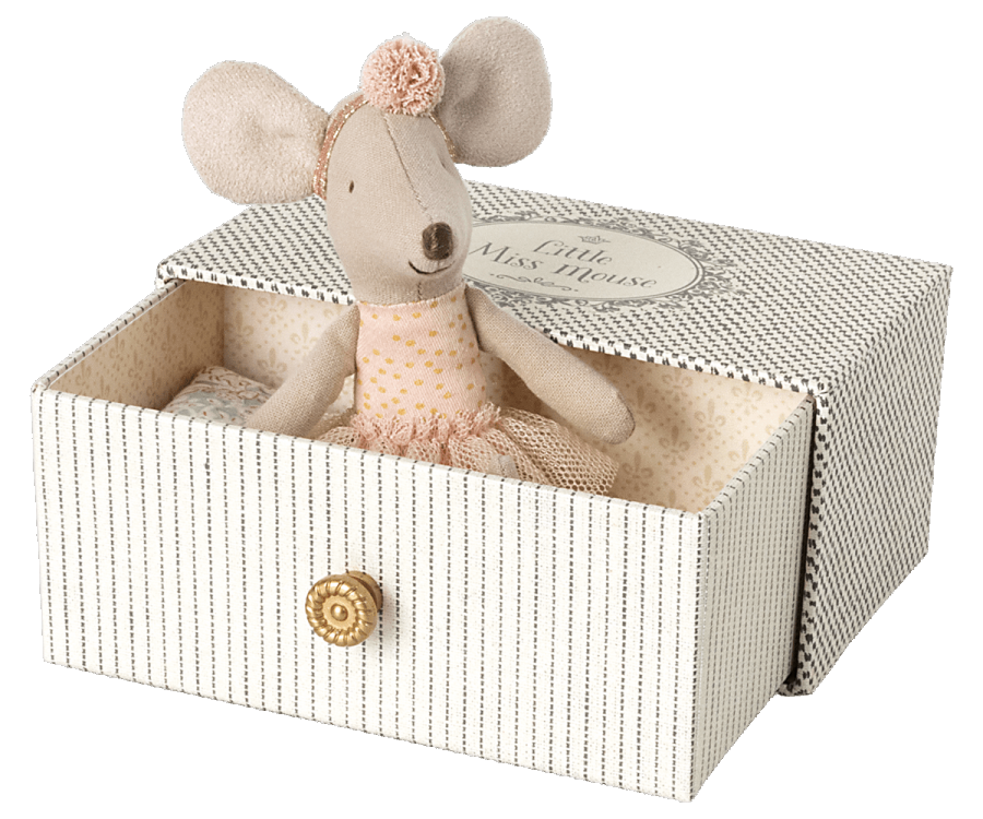 Maileg / Little Miss Mouse In Daybed