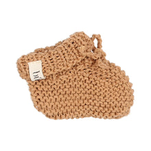 Load image into Gallery viewer, Búho / NB BABY / Knit Booties / Caramel