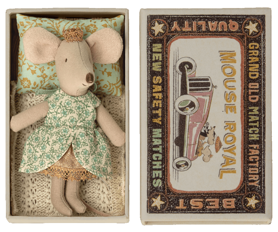 Maileg / Mouse in Box / Little Sister / Princess Mouse