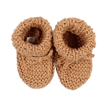 Load image into Gallery viewer, Búho / NB BABY / Knit Booties / Caramel