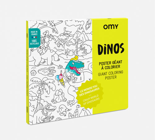 Omy Design & Play / Giant Colouring Poster / Dinos