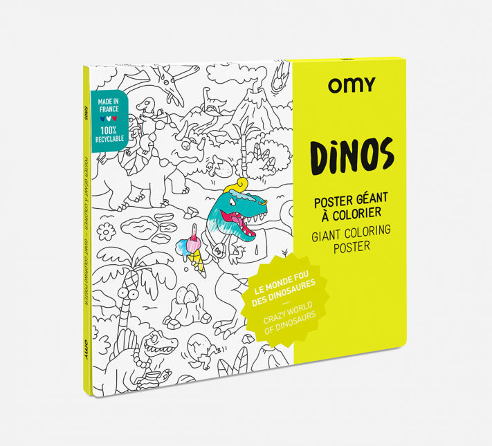 Omy Design & Play / Giant Colouring Poster / Dinos