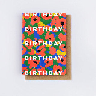 The Completist / Graphic Card / Wenskaart / Painter Flower Birthday