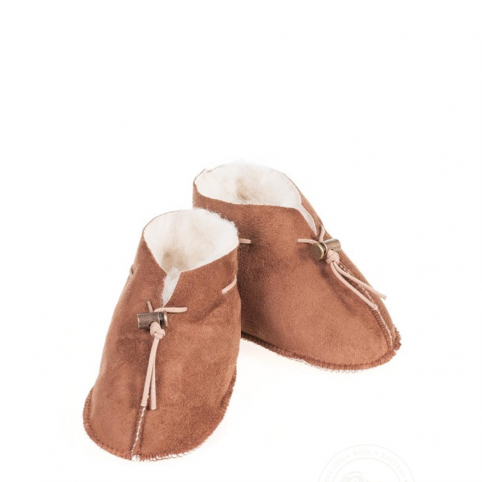 Alwero / Wool Baby Boots Velours / Dark Brown