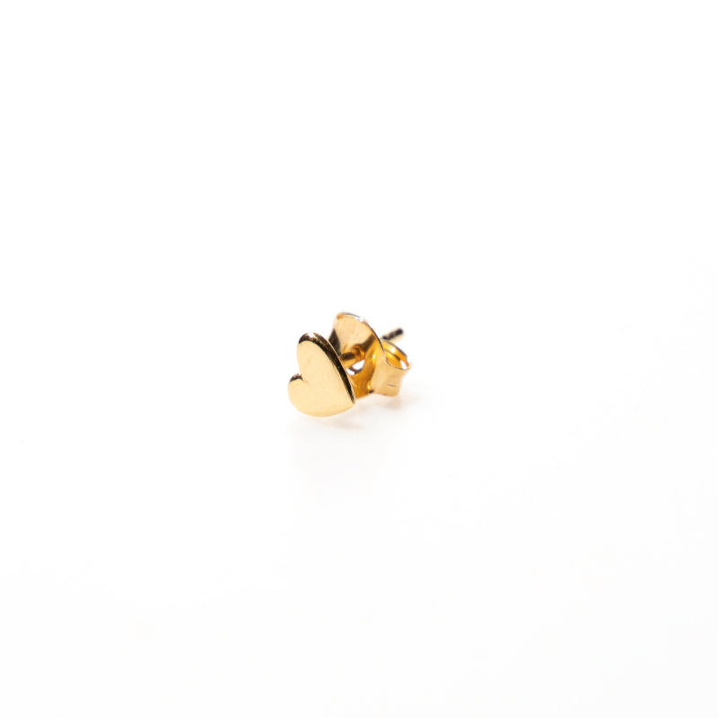 Selva Sauvage / Earring Stud / Heart / Gold