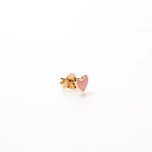 Load image into Gallery viewer, Selva Sauvage / Earring Stud / Heart / Soft Pink