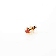 Load image into Gallery viewer, Selva Sauvage / Earring Stud / Heart / Red