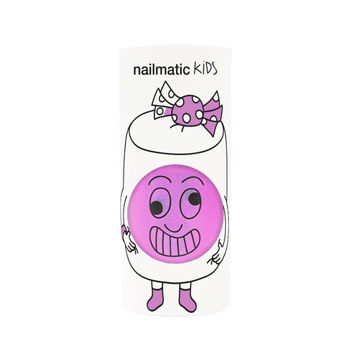 Nailmatic Kids / Water-based nail polish / Marshi / Neon lilac pearl